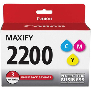 9304B005 | Canon PGI-2200 | Original Canon Ink Cartridge Combo Pack – Cyan, Magenta, Yellow