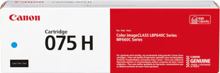 6368C001 | Canon 075H | Original Canon High-Yield Toner Cartridge - Cyan