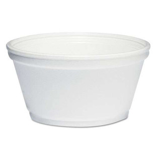 Foam Container, 8 Oz, White, 1,000/carton