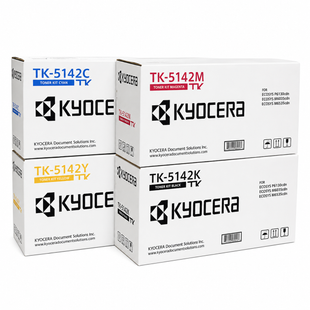 Kyocera TK-5142 Set | TK-5142K, TK-5142C, TK-5142M, TK-5142Y | Original Kyocera Toner Cartridges – Black & Color