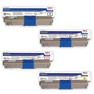 OKIDATA C330/C530dn SET | 44469701, 44469702, 44469703, 44469801 | Original OKI Toner Cartridge Set - Black, Cyan, Magenta, Yellow