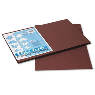 Tru-ray Construction Paper, 76lb, 12 X 18, Dark Brown, 50/pack