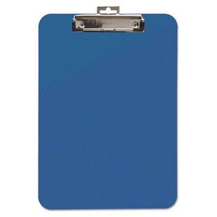 Unbreakable Recycled Clipboard, 0.25" Clip Capacity, Holds 8.5 X 11 Sheets, Blue