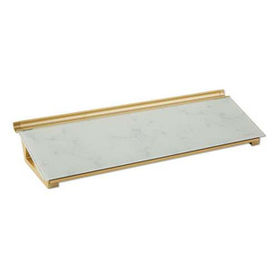 Glass Dry Erase Desktop Computer Pad, 18 X 6, Marble