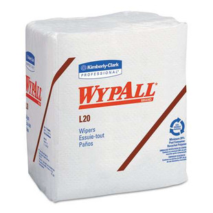 L20 Towels, 1/4 Fold, 4-ply, 12.5 X 13, White, 68/pack, 12/carton
