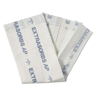 Extrasorbs Air-permeable Disposable Drypads, 30" X 36", White, 70/carton