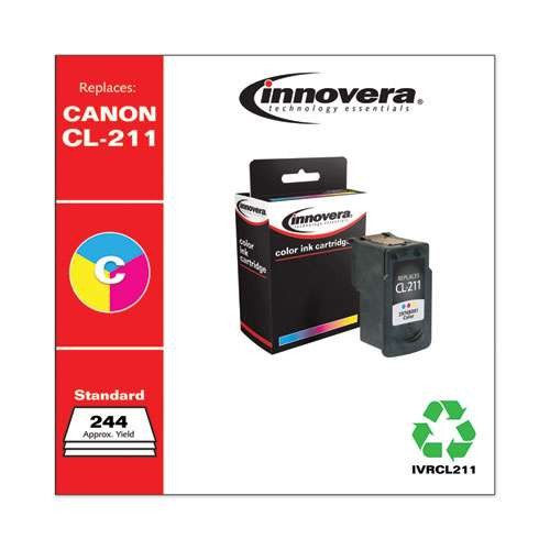 Remanufactured Tri-color Ink, Replacement For Cl-211 (2976b001), 244 Page-yield