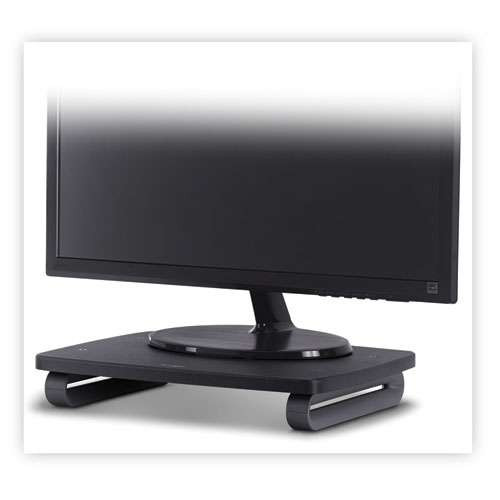 Smartfit Monitor Stand Plus, 16.2" X 2.2" X 3" To 6", Black, Supports 80 Lbs