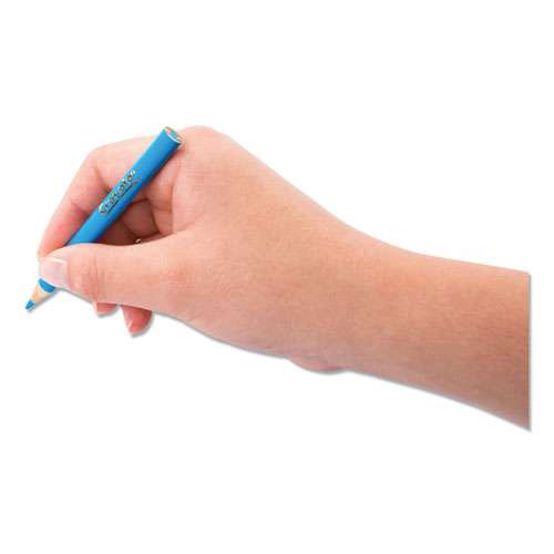 Short Colored Pencils Hinged Top Box With Sharpener, 3.3 Mm, 2b (#1), Assorted Lead/barrel Colors, 64/pack Short Colored Pencils Hinged Top Box With Sharpener, 3.3 Mm, 2b (#1), Assorted Lead/barrel Colors, 64/pack