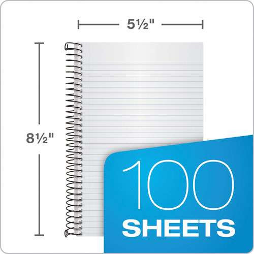 Color Notebooks, 1 Subject, Narrow Rule, Ruby Red Cover, 8.5 X 5.5, 100 White Sheets Color Notebooks, 1 Subject, Narrow Rule, Ruby Red Cover, 8.5 X 5.5, 100 White Sheets