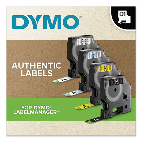 D1 Standard Labels, 0.5" X 23 Ft, Black Print On White Tape, 6/pack D1 Standard Labels, 0.5" X 23 Ft, Black Print On White Tape, 6/pack