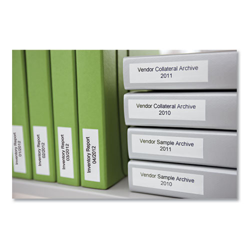D1 Standard Labels, 0.5" X 23 Ft, Black Print On White Tape, 6/pack D1 Standard Labels, 0.5" X 23 Ft, Black Print On White Tape, 6/pack