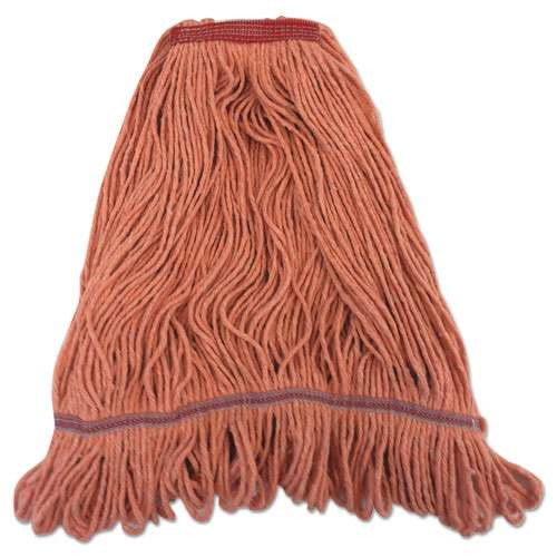 Mop Head, Pro Loop Web/tailband, Premium Standard Head, Cotton, 32-oz., White