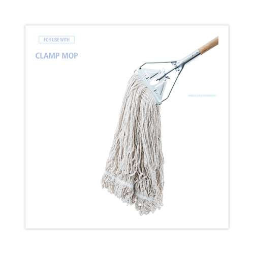 Mop Head, Pro Loop Web/tailband, Premium Standard Head, Cotton, 32-oz., White