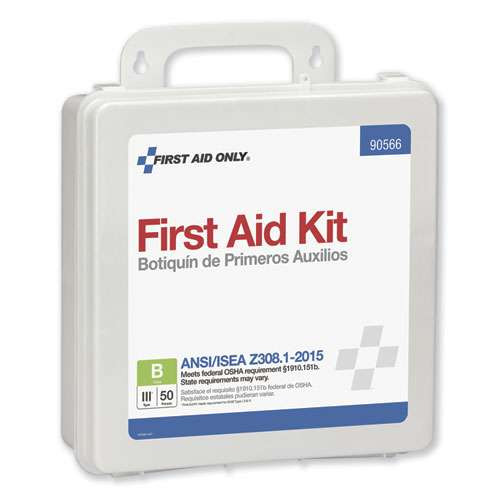 Bulk Ansi 2015 Compliant Class B Type Iii First Aid Kit For 50 People, 199 Pieces, Plastic Case Bulk Ansi 2015 Compliant Class B Type Iii First Aid Kit For 50 People, 199 Pieces, Plastic Case