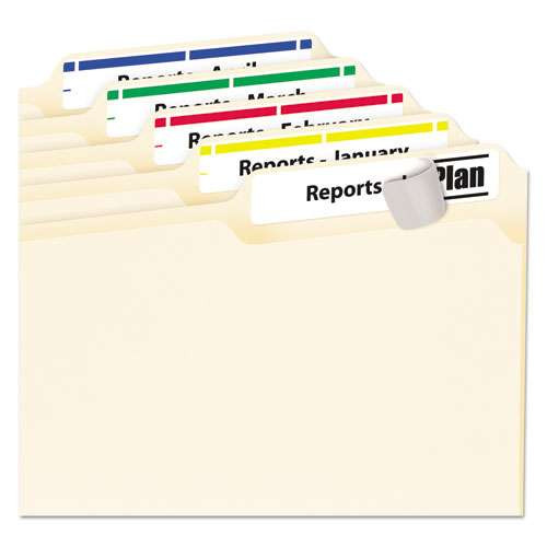 Permanent Trueblock File Folder Labels With Sure Feed Technology, 0.66 X 3.44, White, 30/sheet, 25 Sheets/pack Permanent Trueblock File Folder Labels With Sure Feed Technology, 0.66 X 3.44, White, 30/sheet, 25 Sheets/pack