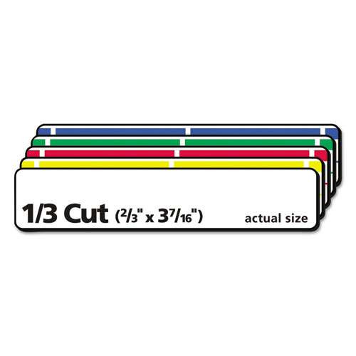 Permanent Trueblock File Folder Labels With Sure Feed Technology, 0.66 X 3.44, White, 30/sheet, 25 Sheets/pack Permanent Trueblock File Folder Labels With Sure Feed Technology, 0.66 X 3.44, White, 30/sheet, 25 Sheets/pack