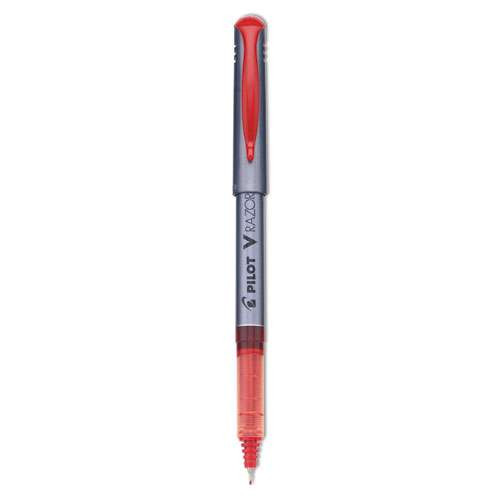 V Razor Point Liquid Ink Porous Point Pen, Stick, Extra-fine 0.5 Mm, Red Ink, Gray Barrel, Dozen V Razor Point Liquid Ink Porous Point Pen, Stick, Extra-fine 0.5 Mm, Red Ink, Gray Barrel, Dozen