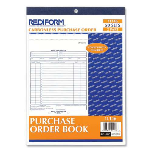 Purchase Order Book, Two-part Carbonless, 8.5 X 11, 1/page, 50 Forms Purchase Order Book, Two-part Carbonless, 8.5 X 11, 1/page, 50 Forms