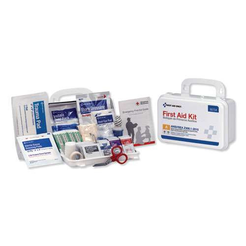Ansi Class A 10 Person First Aid Kit, 71 Pieces, Plastic Case Ansi Class A 10 Person First Aid Kit, 71 Pieces, Plastic Case