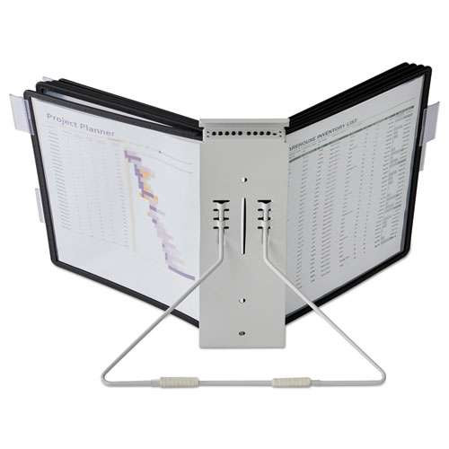 Instaview Expandable Desktop Reference System, 10 Panels, Assorted Borders