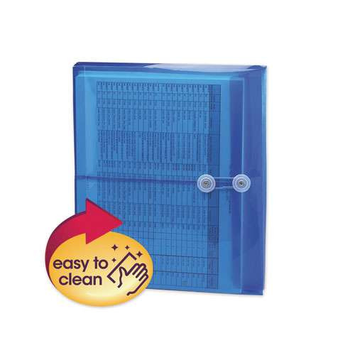 Poly Interoffice Envelopes, Side Load (horizontal), String And Button Closure, 9.75 X 11.63, Transparent Blue, 5/pack Poly Interoffice Envelopes, Side Load (horizontal), String And Button Closure, 9.75 X 11.63, Transparent Blue, 5/pack