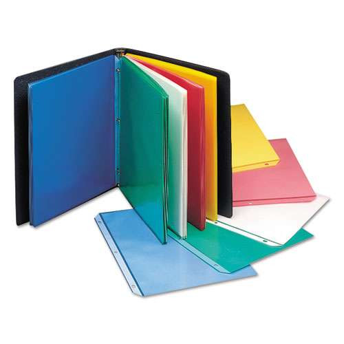 Colored Polypropylene Sheet Protectors, Assorted Colors, 2", 11 X 8.5, 50/box Colored Polypropylene Sheet Protectors, Assorted Colors, 2", 11 X 8.5, 50/box