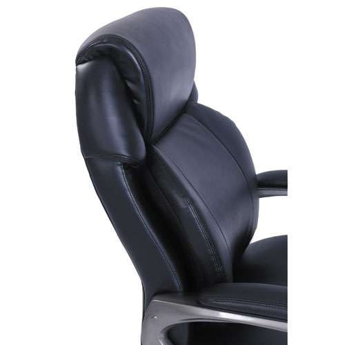 Cosset High-back Executive Chair, Supports Up To 275 Lb, 18.75" To 21.75" Seat Height, Black Seat/back, Slate Base Cosset High-back Executive Chair, Supports Up To 275 Lb, 18.75" To 21.75" Seat Height, Black Seat/back, Slate Base