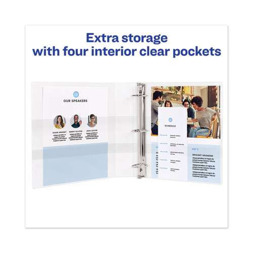 Touchguard Protection Heavy-duty View Binders With Slant Rings, 3 Rings, 4" Capacity, 11 X 8.5, White Touchguard Protection Heavy-duty View Binders With Slant Rings, 3 Rings, 4" Capacity, 11 X 8.5, White