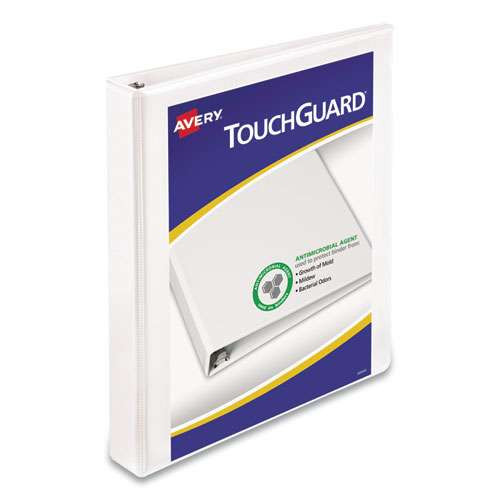 Touchguard Protection Heavy-duty View Binders With Slant Rings, 3 Rings, 4" Capacity, 11 X 8.5, White Touchguard Protection Heavy-duty View Binders With Slant Rings, 3 Rings, 4" Capacity, 11 X 8.5, White