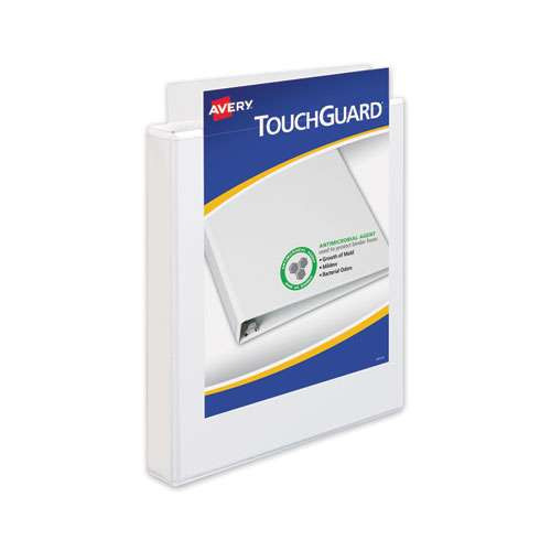 Touchguard Protection Heavy-duty View Binders With Slant Rings, 3 Rings, 4" Capacity, 11 X 8.5, White Touchguard Protection Heavy-duty View Binders With Slant Rings, 3 Rings, 4" Capacity, 11 X 8.5, White