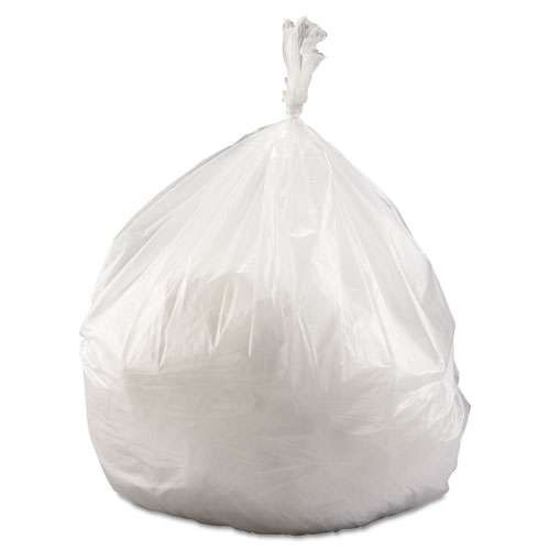 High-density Interleaved Commercial Can Liners, 45 Gal, 12 Microns, 40" X 48", Clear, 250/carton High-density Interleaved Commercial Can Liners, 45 Gal, 12 Microns, 40" X 48", Clear, 250/carton
