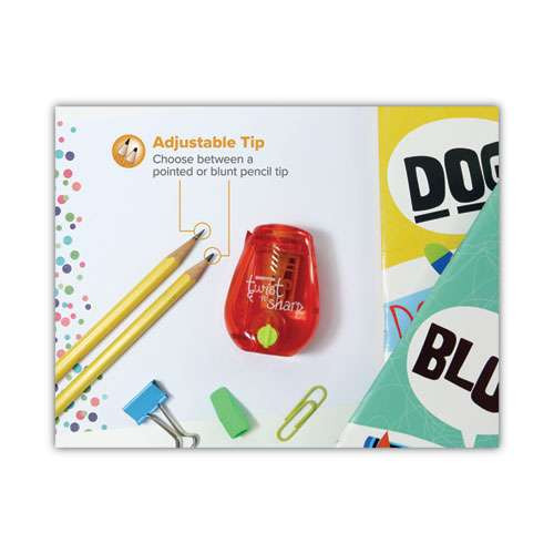 Twist-n-sharp Pencil Sharpener, One-hole, 3.5 X 1.25 X 5.5, Randomly Assorted Colors, 6/pack Twist-n-sharp Pencil Sharpener, One-hole, 3.5 X 1.25 X 5.5, Randomly Assorted Colors, 6/pack