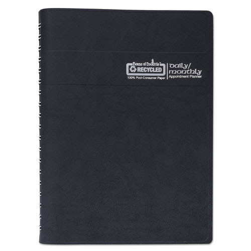 24/7 Recycled Daily Appointment Book/monthly Planner, 10 X 7, Black Cover, 12-month (jan To Dec): 2025 24/7 Recycled Daily Appointment Book/monthly Planner, 10 X 7, Black Cover, 12-month (jan To Dec): 2025