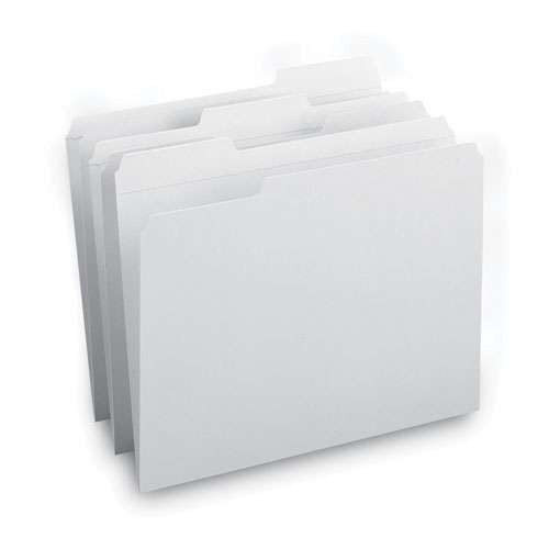 Reinforced Top Tab Colored File Folders, 1/3-cut Tabs: Assorted, Letter Size, 0.75" Expansion, White, 100/box Reinforced Top Tab Colored File Folders, 1/3-cut Tabs: Assorted, Letter Size, 0.75" Expansion, White, 100/box