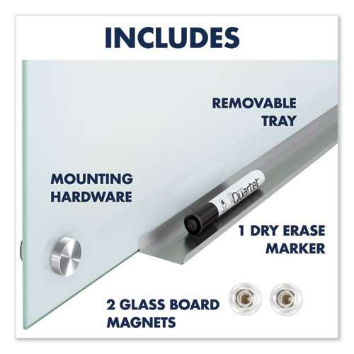 Infinity Magnetic Glass Marker Board, 24 X18, White Infinity Magnetic Glass Marker Board, 24 X18, White