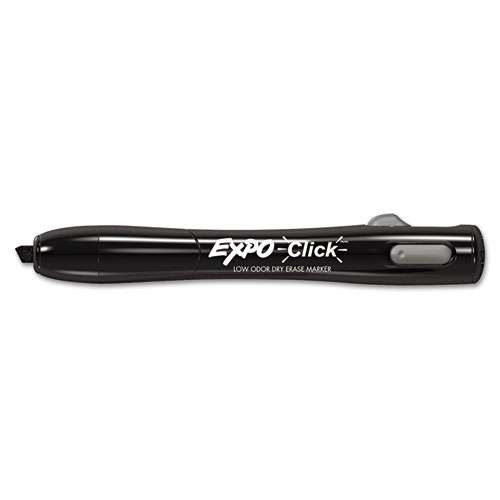 Click Dry Erase Marker, Broad Chisel Tip, Assorted Colors, 3/set