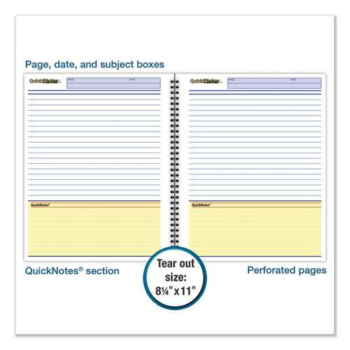 Wirebound Guided Quicknotes Notebook, 1 Subject, List-management Format, Dark Gray Cover, 8 X 5, 80 Sheets Wirebound Guided Quicknotes Notebook, 1 Subject, List-management Format, Dark Gray Cover, 8 X 5, 80 Sheets