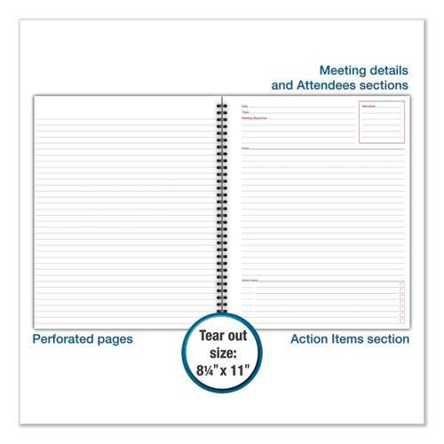 Wirebound Guided Quicknotes Notebook, 1 Subject, List-management Format, Dark Gray Cover, 8 X 5, 80 Sheets Wirebound Guided Quicknotes Notebook, 1 Subject, List-management Format, Dark Gray Cover, 8 X 5, 80 Sheets