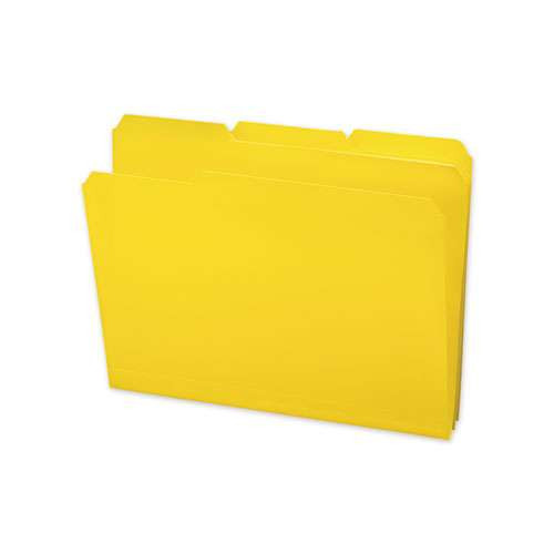 Top Tab Poly Colored File Folders, 1/3-cut Tabs: Assorted, Letter Size, 0.75" Expansion, Yellow, 24/box Top Tab Poly Colored File Folders, 1/3-cut Tabs: Assorted, Letter Size, 0.75" Expansion, Yellow, 24/box