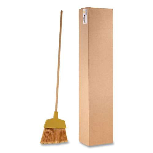 Angler Broom, 53" Handle, Yellow, 12/carton