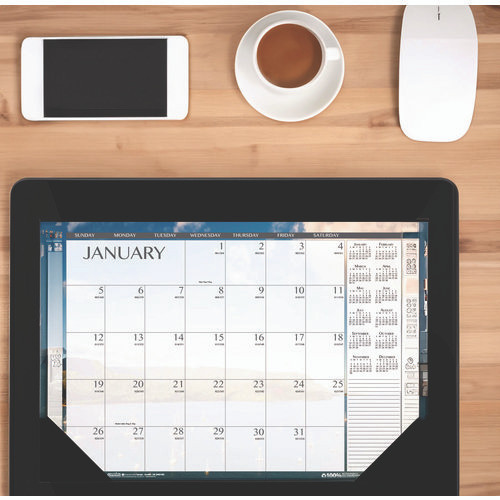 Recycled Earthscapes Desk Pad Calendar, Seascapes Photography, 22 X 17, Black Binding/corners,12-month (jan To Dec): 2025 Recycled Earthscapes Desk Pad Calendar, Seascapes Photography, 22 X 17, Black Binding/corners,12-month (jan To Dec): 2025