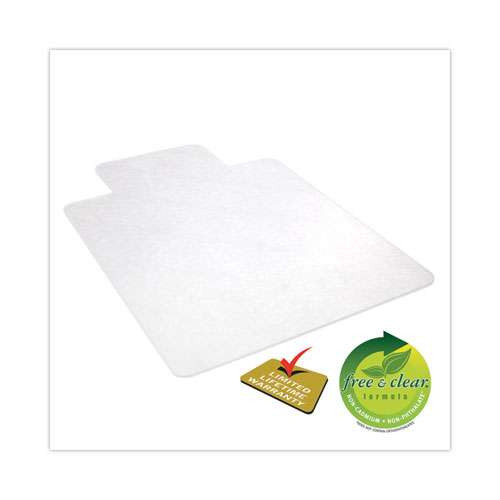 Economat All Day Use Chair Mat For Hard Floors, Lip, 46 X 60, Low Pile, Clear Economat All Day Use Chair Mat For Hard Floors, Lip, 46 X 60, Low Pile, Clear