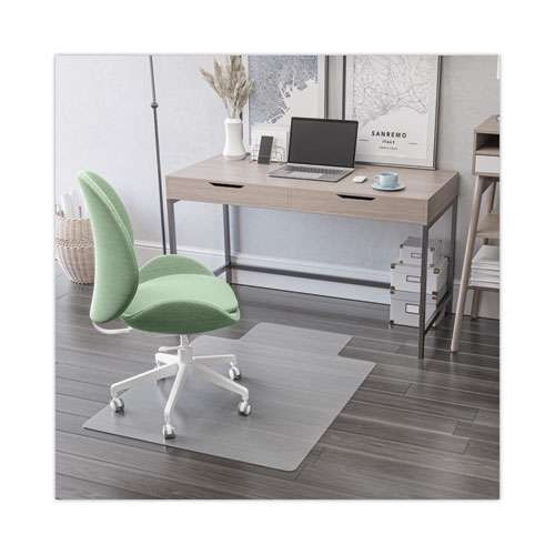 Economat All Day Use Chair Mat For Hard Floors, Lip, 46 X 60, Low Pile, Clear Economat All Day Use Chair Mat For Hard Floors, Lip, 46 X 60, Low Pile, Clear
