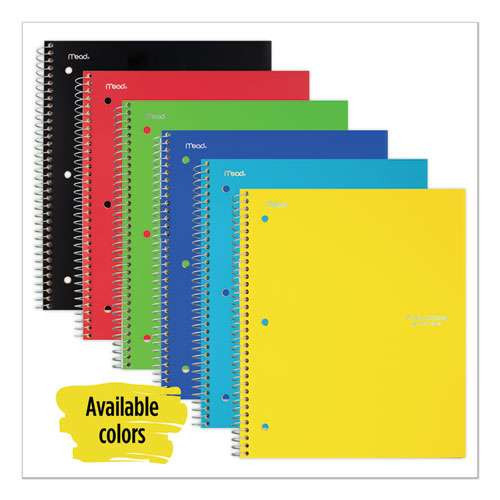 Wirebound Notebook, 1 Subject, Quadrille Rule, Randomly Assorted Covers, 11 X 8.5, 100 Sheets
