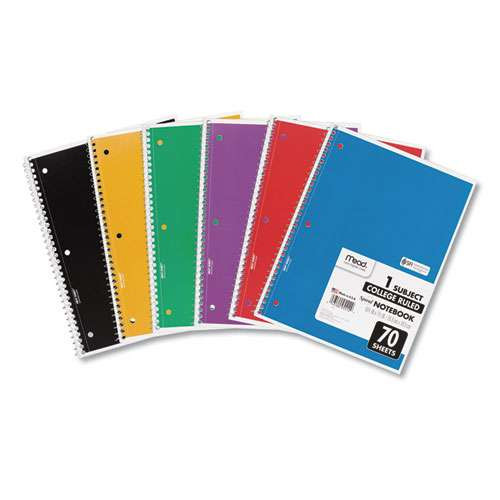 Spiral Notebook, 5 Subject, Medium/college Rule, Randomly Assorted Covers, 11 X 8, 200 Sheets Spiral Notebook, 5 Subject, Medium/college Rule, Randomly Assorted Covers, 11 X 8, 200 Sheets
