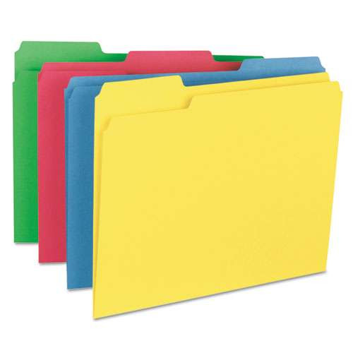Colored File Folders, 1/3-cut Tabs: Assorted, Legal Size, 0.75" Expansion, Green, 100/box Colored File Folders, 1/3-cut Tabs: Assorted, Legal Size, 0.75" Expansion, Green, 100/box