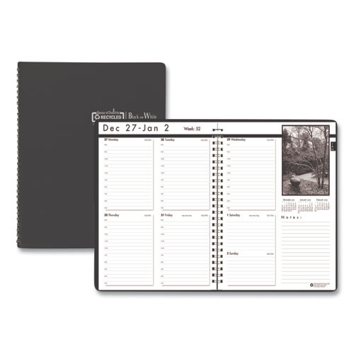 Black-on-white Photo Weekly Appointment Book, Landscape Photography, 11 X 8.5, Black Cover, 12-month (jan To Dec): 2025 Black-on-white Photo Weekly Appointment Book, Landscape Photography, 11 X 8.5, Black Cover, 12-month (jan To Dec): 2025