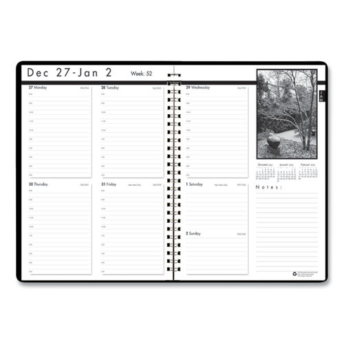Black-on-white Photo Weekly Appointment Book, Landscape Photography, 11 X 8.5, Black Cover, 12-month (jan To Dec): 2025 Black-on-white Photo Weekly Appointment Book, Landscape Photography, 11 X 8.5, Black Cover, 12-month (jan To Dec): 2025