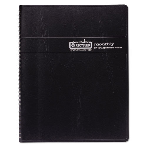 Recycled Two Year Monthly Planner With Expense Logs, 8.75 X 6.88, Black Cover, 24-month: Jan 2025 To Dec 2026 Recycled Two Year Monthly Planner With Expense Logs, 8.75 X 6.88, Black Cover, 24-month: Jan 2025 To Dec 2026